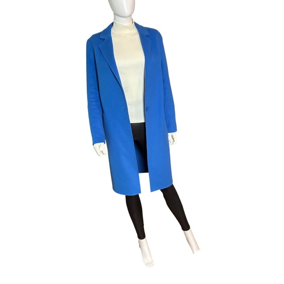 Sandro Paris Cobalt Blue Long Coat – FR 38 / US 6 - Picture 2 of 6
